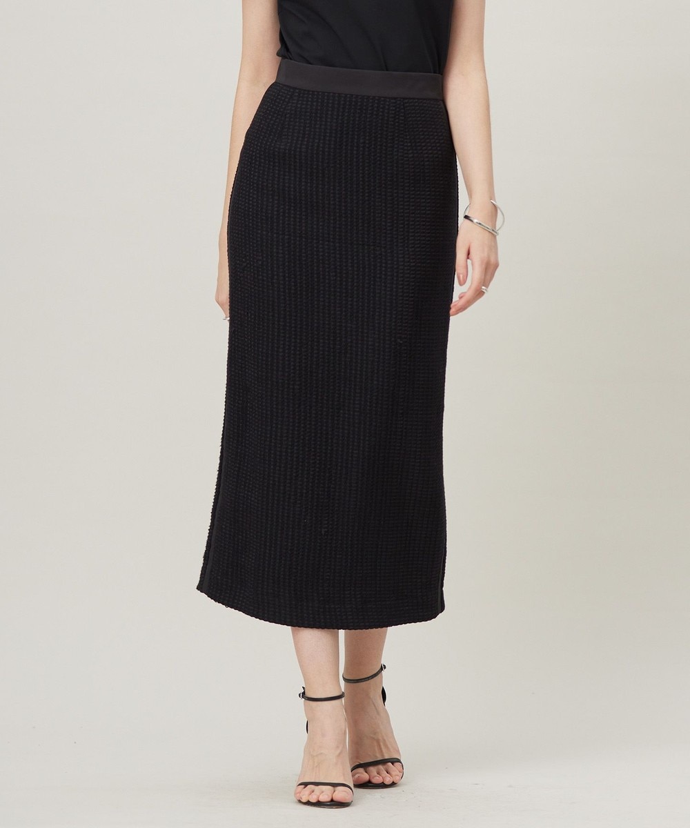 【オンワード】 ICB>スカート Splittweed タイトスカート ブラック 4 レディース 【オンワード】 ICB>スカート Splittweed タイトスカート ブラック 4 レディース