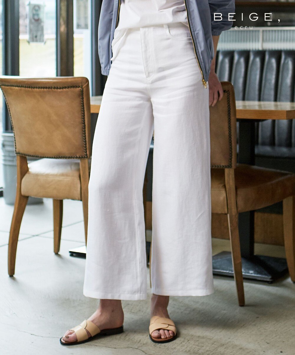 【オンワード】 BEIGE,>パンツ TAMPLE / デニムパンツ White 2 レディース 【送料無料】