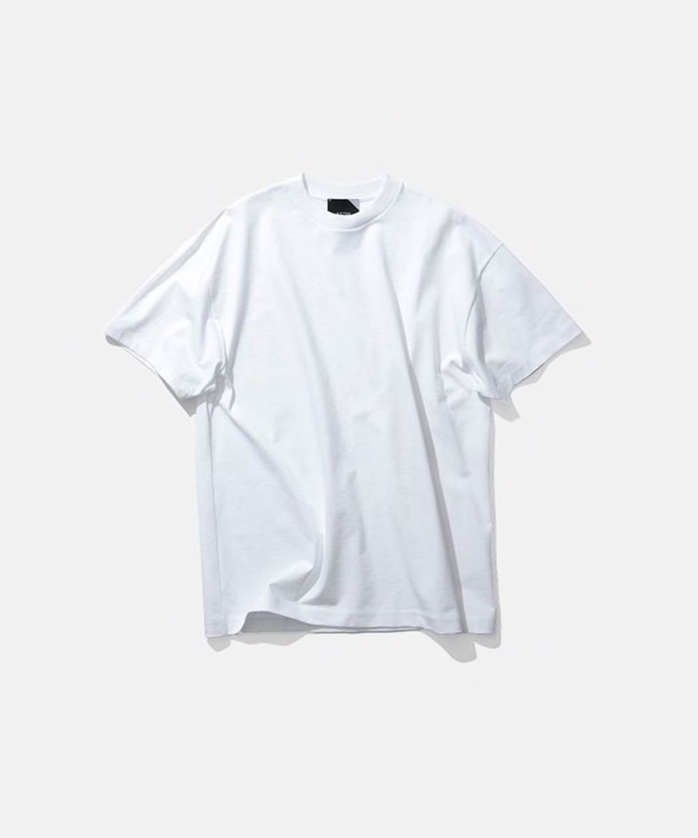 【オンワード】 ATON>トップス SUVIN AIR SPINNING オーバーサイズTシャツ - UNISEX WHITE 06 レディース 【送料無料】