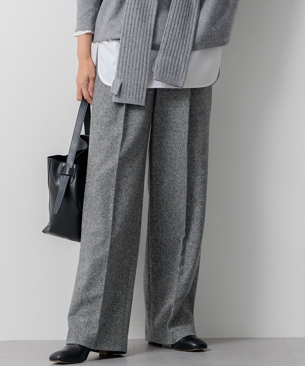 【オンワード】 23区 L(大きいサイズ)>パンツ シルクネップヘリンボーン ワイドパンツ ブラック 44 レディース 【オンワード】 23区 L(大きいサイズ)>パンツ シルクネップヘリンボーン ワイドパンツ ブラック 44 レディース