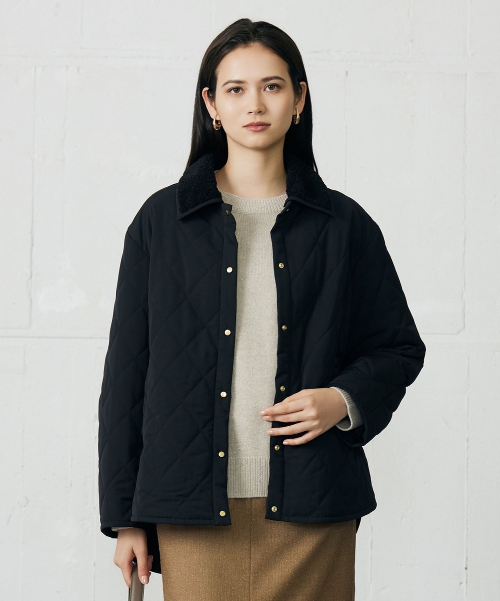 【オンワード】 自由区>ジャケット/アウター キルト アウター ブラック 38 レディース 【オンワード】 自由区>ジャケット/アウター キルト アウター ブラック 38 レディース