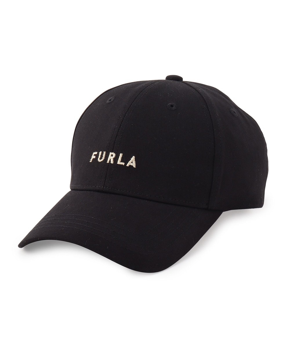 ＜オンワード＞MOONBAT>帽子 FURLA(フルラ) フロントロゴ刺繍キャップ UV ブラック F レディース 【送料無料】