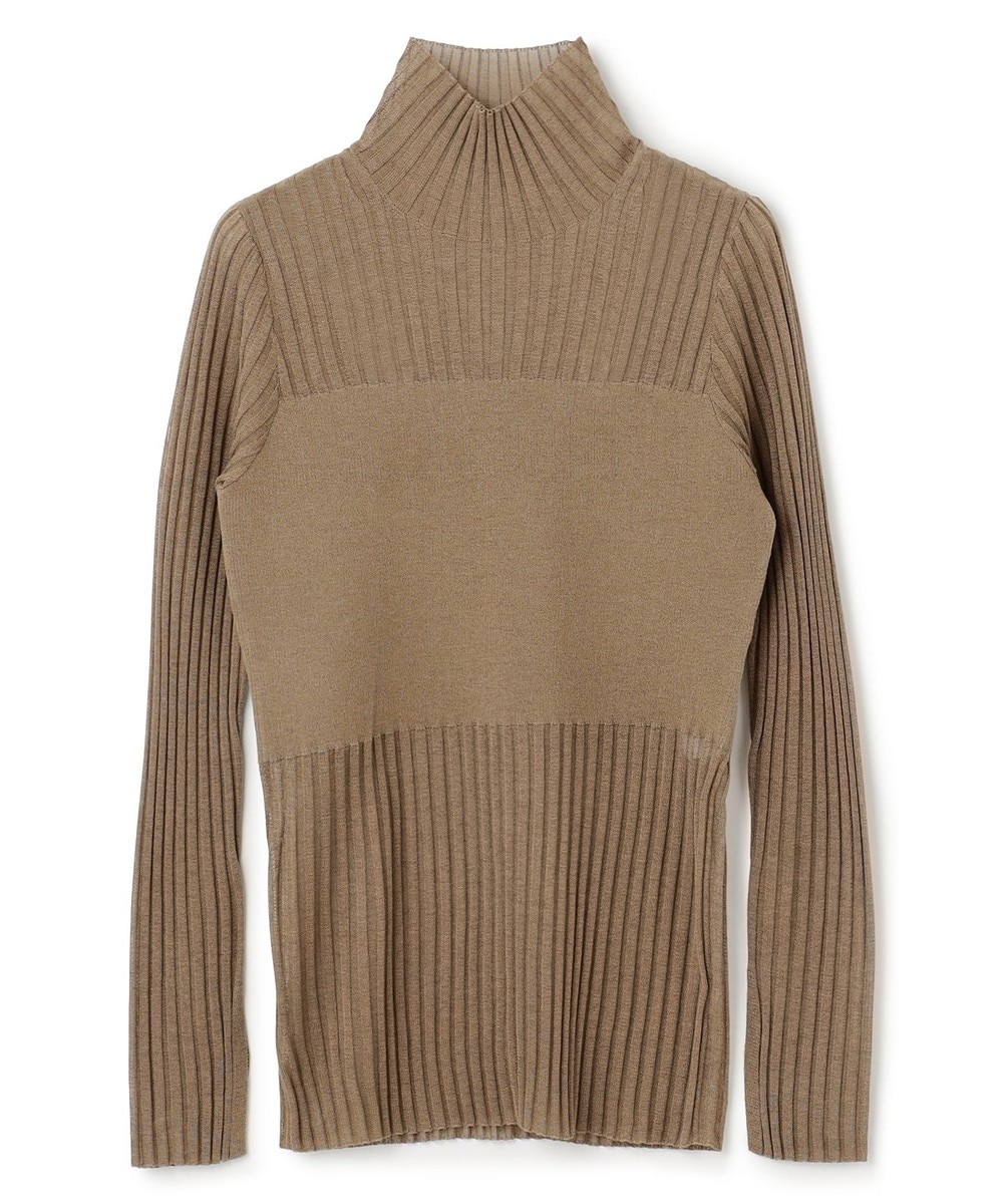 【オンワード】 uncrave>トップス 【手洗い可】シアーニット コンビトップス モカ 1 レディース 【オンワード】 uncrave>トップス 【手洗い可】シアーニット コンビトップス モカ 1 レディース