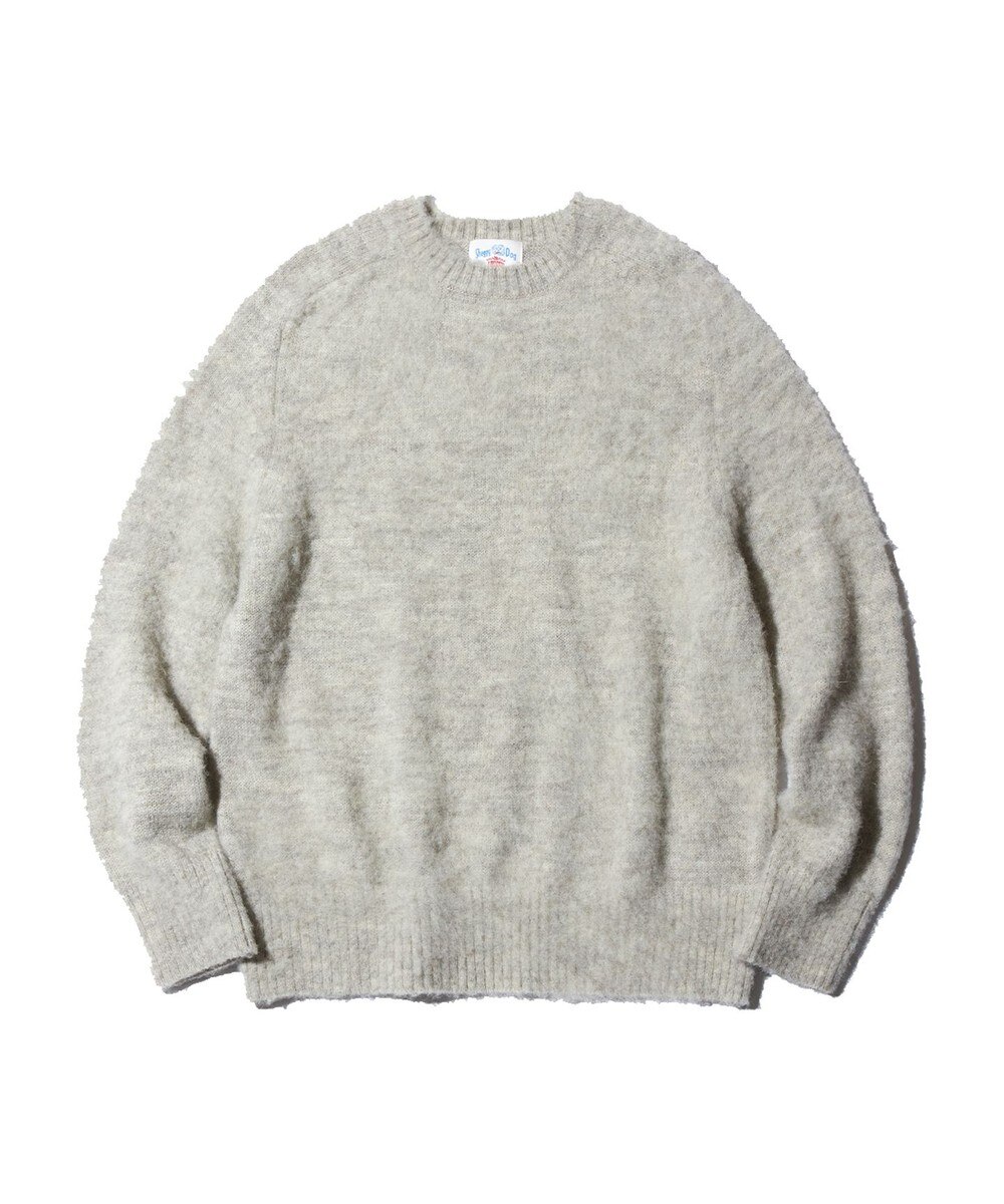 【オンワード】 J.PRESS MEN>トップス 【J.PRESS ORIGINALS】SHAGGYDOG CREW KNIT / JAPAN MADE アイボリー M メンズ