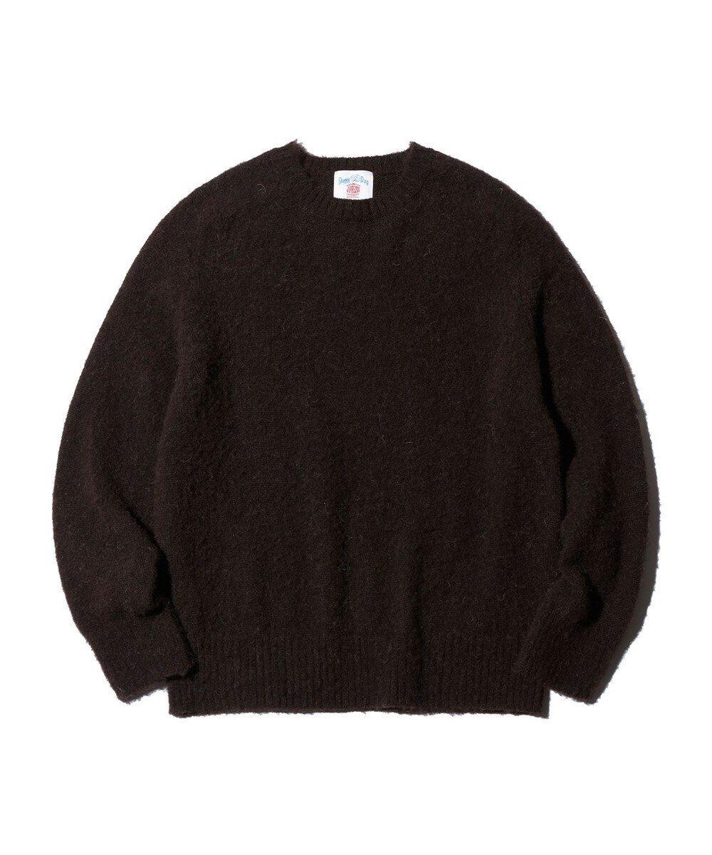 【オンワード】 J.PRESS MEN>トップス 【J.PRESS ORIGINALS】SHAGGYDOG CREW KNIT / JAPAN MADE ダークブラウン L メンズ