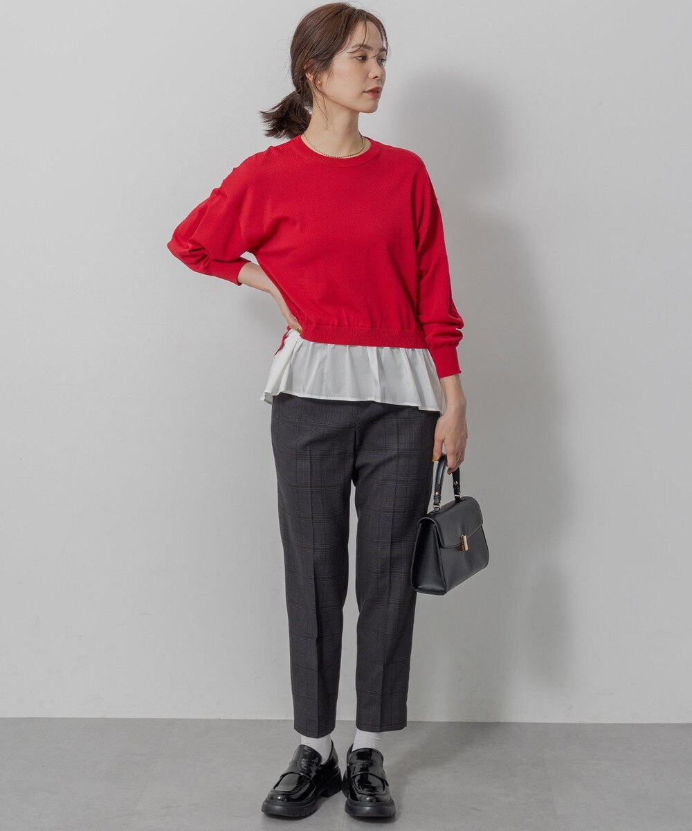 【オンワード】 組曲>パンツ ハンサムツイルテーパード パンツ チャコールチェック 2 レディース 【オンワード】 組曲>パンツ ハンサムツイルテーパード パンツ チャコールチェック 2 レディース