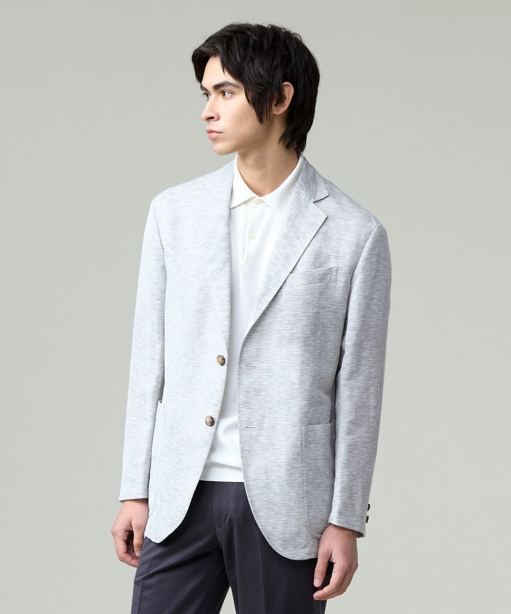 【オンワード】 J.PRESS MEN>ジャケット/アウター 【NEW STAGE】KASURI DYEING シャツジャケット ライトグレー BL メンズ 【オンワード】 J.PRESS MEN>ジャケット/アウター 【NEW STAGE】KASURI DYEING シャツジャケット ライトグレー BL メンズ