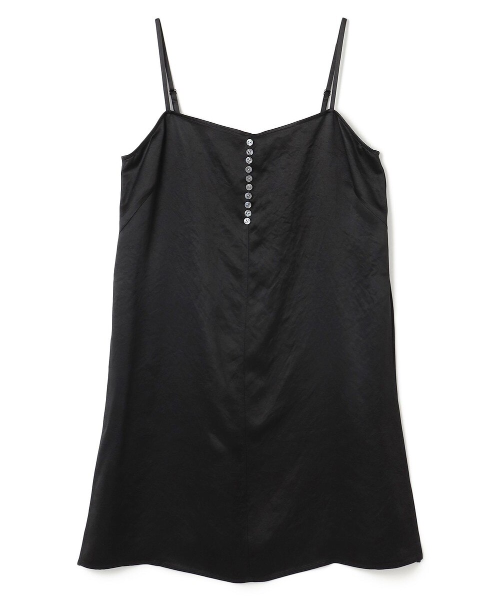 【オンワード】 uncrave>トップス 【手洗い可】アセテートヴィンテージサテン キャミソールブラウス ブラック 1 レディース