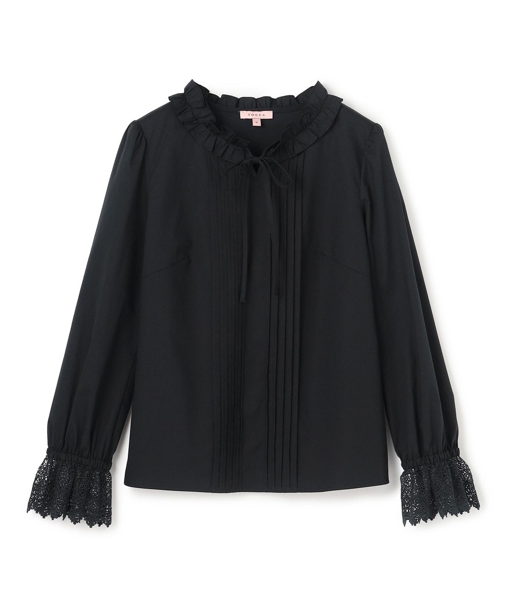 【オンワード】 TOCCA>トップス 【洗える・消臭】FRILL SYMPHONY ブラウス ブラック 0 レディース 【オンワード】 TOCCA>トップス 【洗える・消臭】FRILL SYMPHONY ブラウス ブラック 0 レディース