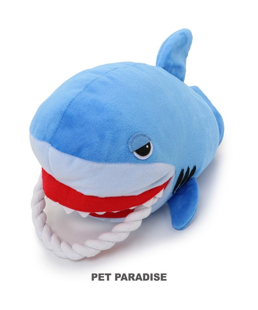 ＜オンワード＞PET PARADISE>ペットグッズ ペットパラダイス パペット トイ サメ 水色 -