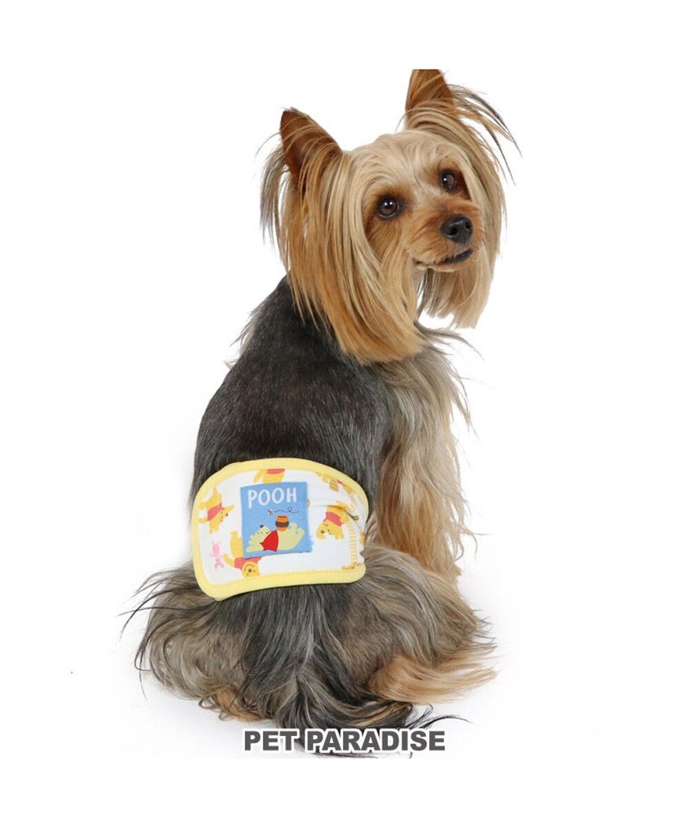 PET PARADISE>ペットグッズ マナーベルト 男の子 犬 マナーウエア ディズニー くまのプーさん 【小型犬】 のんびり 黄 ４Ｓ