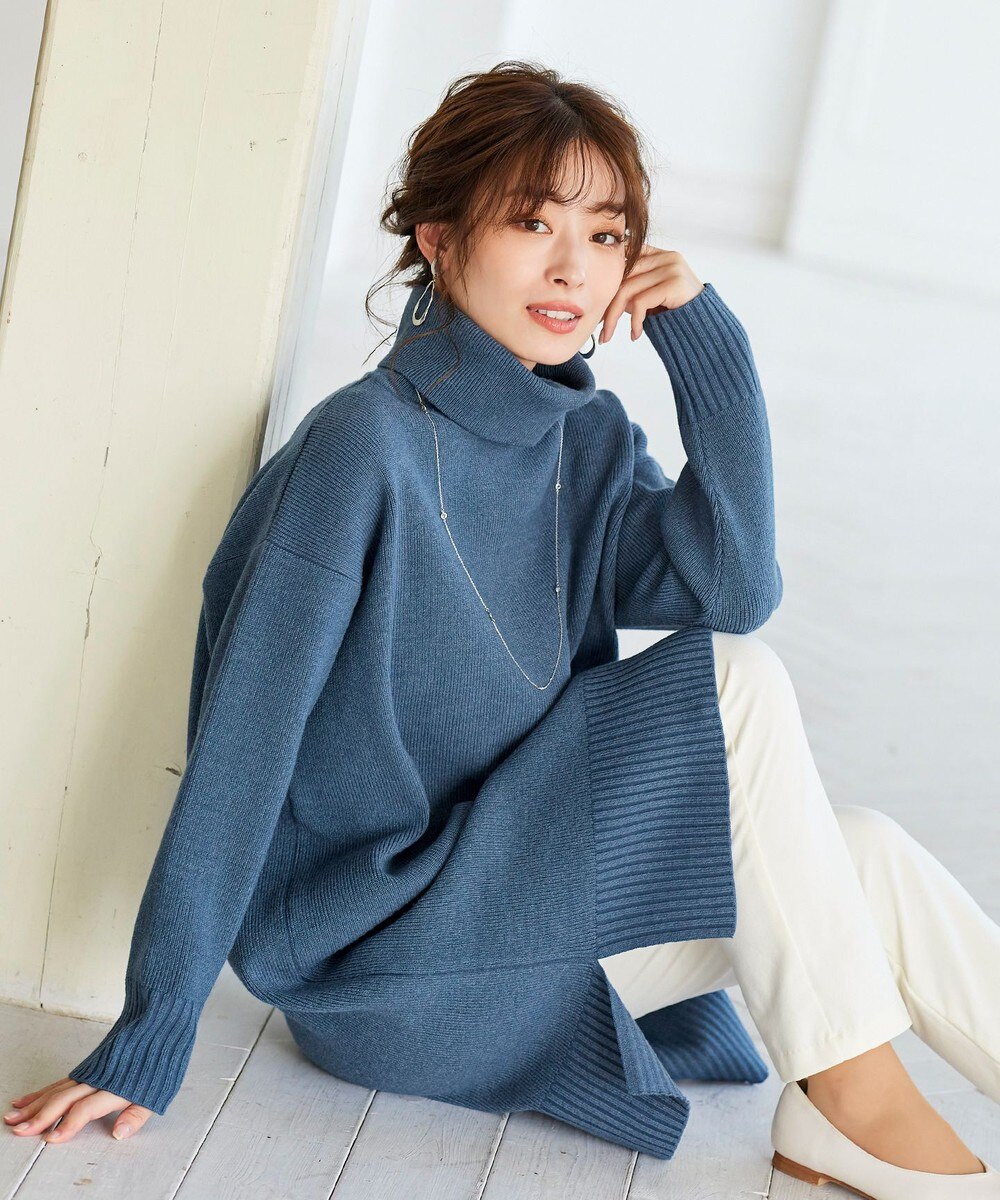 【洗える】 体型カバーも叶うオーバーニットワンピース