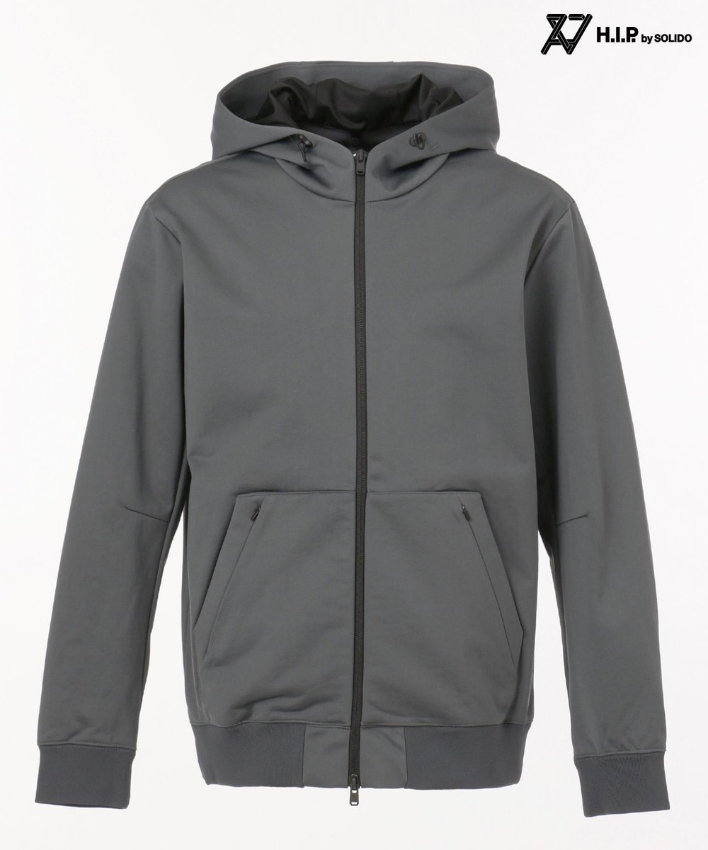 【オンワード】 23区GOLF>ジャケット/アウター 【MEN】【TATRAS/H.I.P by SOLIDO】度詰めナイロン 裏毛パーカー ブラック L メンズ 【送料無料】