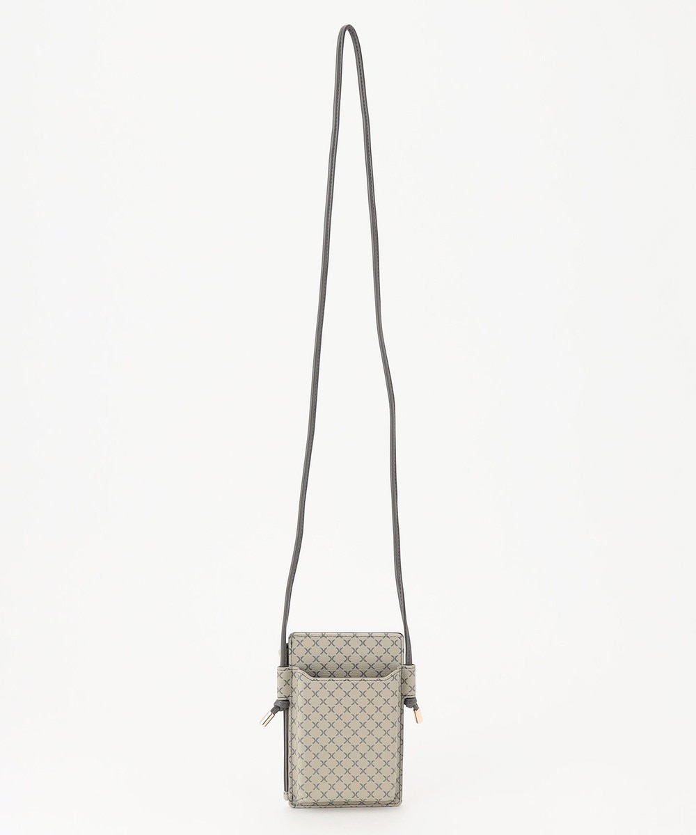 【オンワード】 ANY>バッグ クラシックスマートフォンポシェット ベージュ×グレー柄 F レディース 【オンワード】 ANY>バッグ クラシックスマートフォンポシェット ベージュ×グレー柄 F レディース