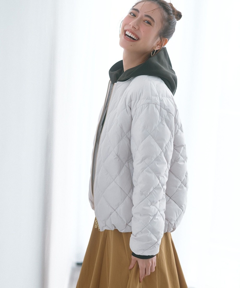 【オンワード】 UNFILO>ジャケット/アウター 【TAION×UNFILO】キルティングダウン ショート丈ブルゾン アイボリー M レディース 【オンワード】 UNFILO>ジャケット/アウター 【TAION×UNFILO】キルティングダウン ショート丈ブルゾン アイボリー M レディース