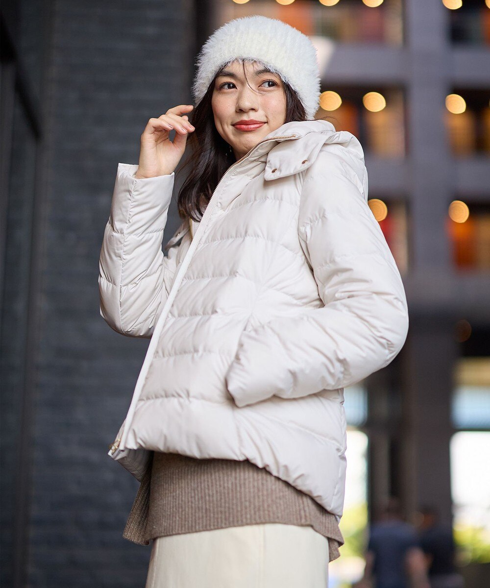 【オンワード】 ANY>ジャケット/アウター 【洗濯機可/フード取り外し可能/撥水】楽映えリッチダウン エクリュ 2 レディース 【オンワード】 ANY>ジャケット/アウター 【洗濯機可/フード取り外し可能/撥水】楽映えリッチダウン エクリュ 2 レディース