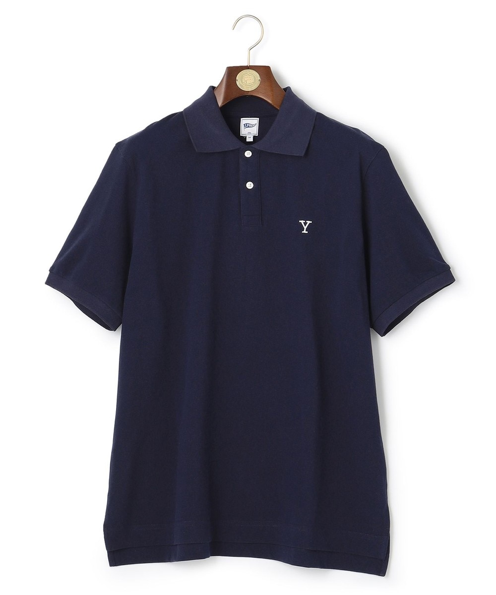 ＜オンワード＞J.PRESS MEN>トップス 【Pennant Label】Garment Dyed Polo Shirt / Yale ネイビー S メンズ 【送料無料】