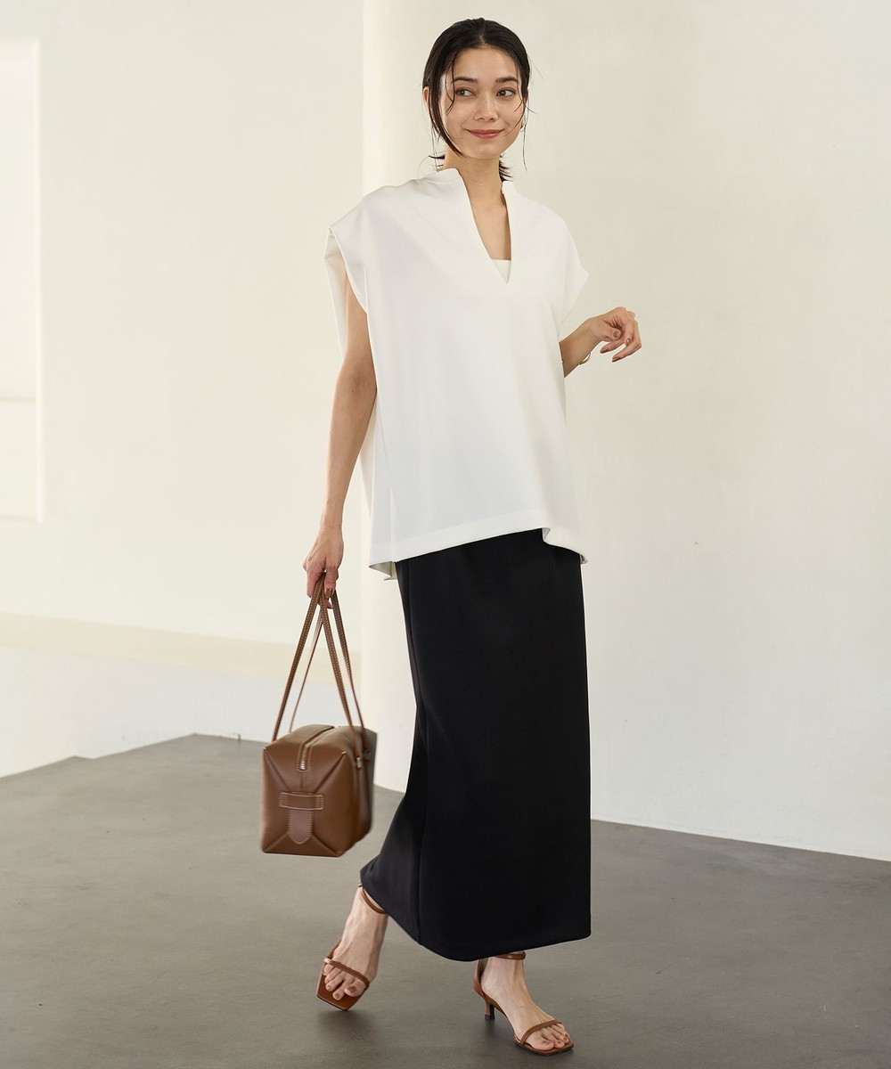 【オンワード】 UNFILO>スカート 【接触冷感/UVカット】BEAUTY FORM JERSEY Light Iラインスカート ブラック XS レディース 【オンワード】 UNFILO>スカート 【接触冷感/UVカット】BEAUTY FORM JERSEY Light Iラインスカート ブラック XS レディース