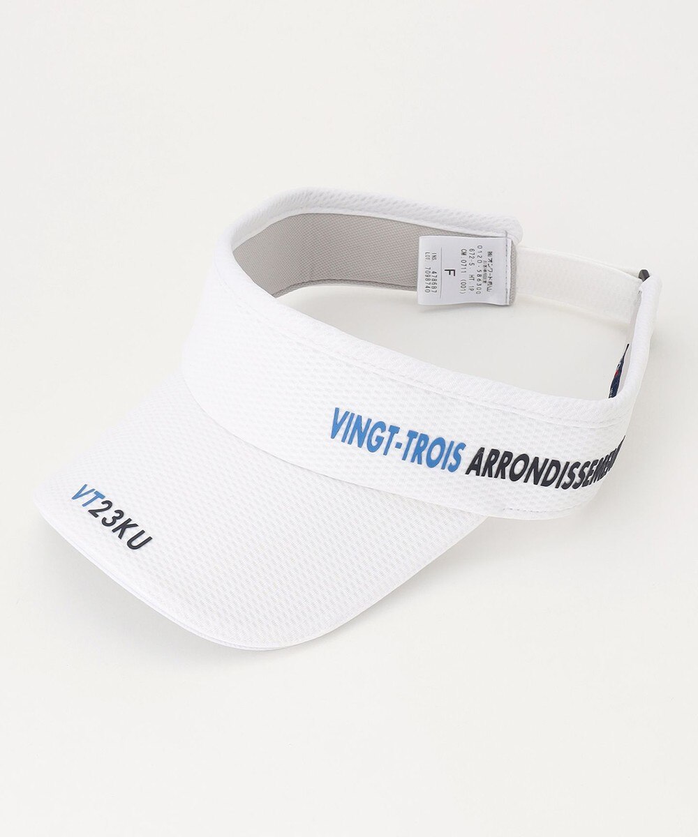 【オンワード】 23区GOLF>帽子 【UNISEX】メッシュ バイザー ホワイト F メンズ