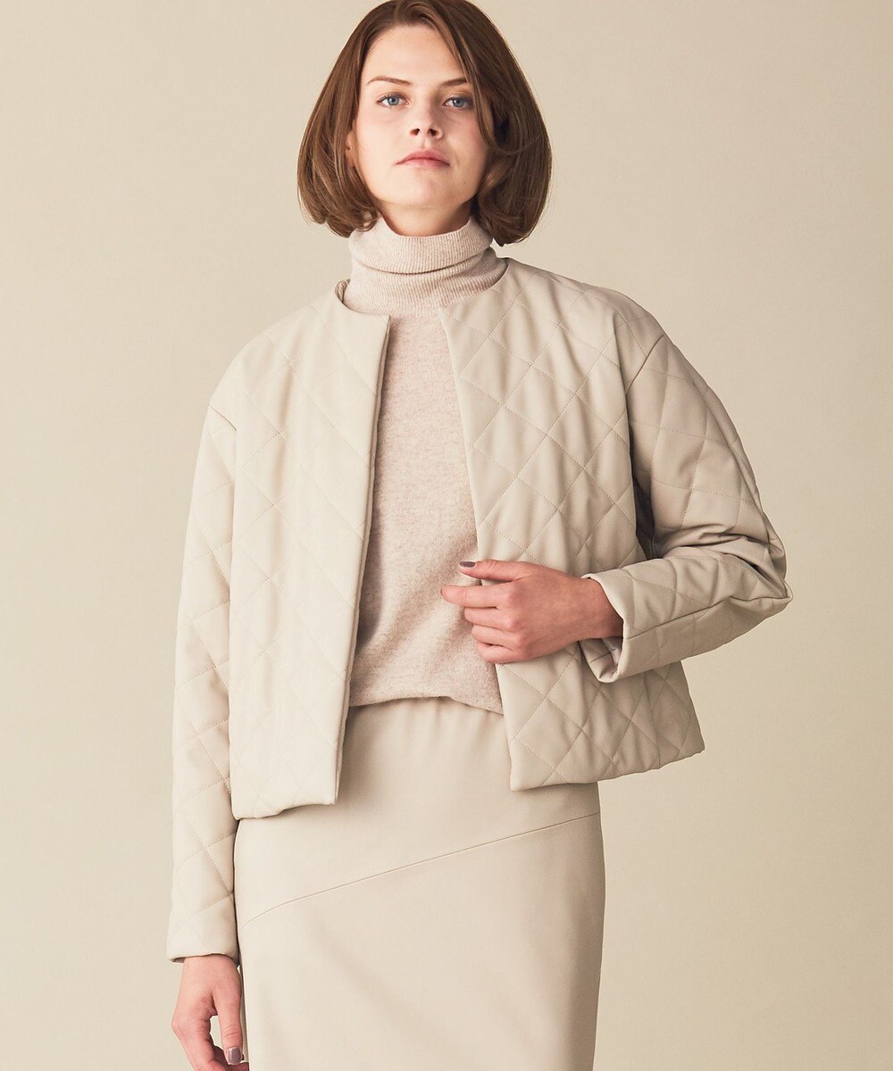 【オンワード】 BEIGE,>ジャケット/アウター POISY / フェイクレザーブルゾン Seed 4 レディース 【送料無料】