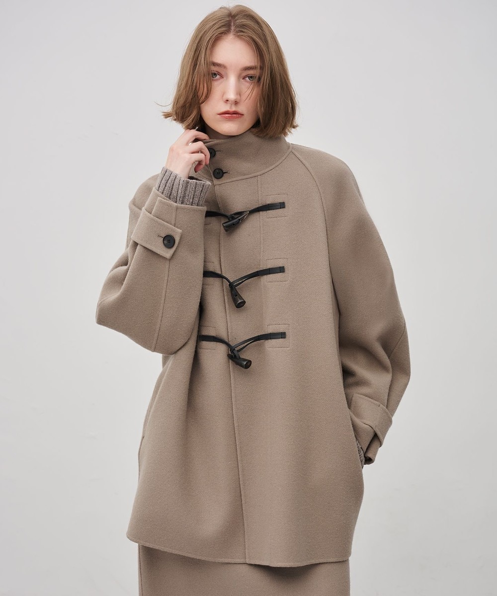 【オンワード】 uncrave>ジャケット/アウター メルトンリバー ミドルダッフルコート トープ 0 レディース 【オンワード】 uncrave>ジャケット/アウター メルトンリバー ミドルダッフルコート トープ 0 レディース