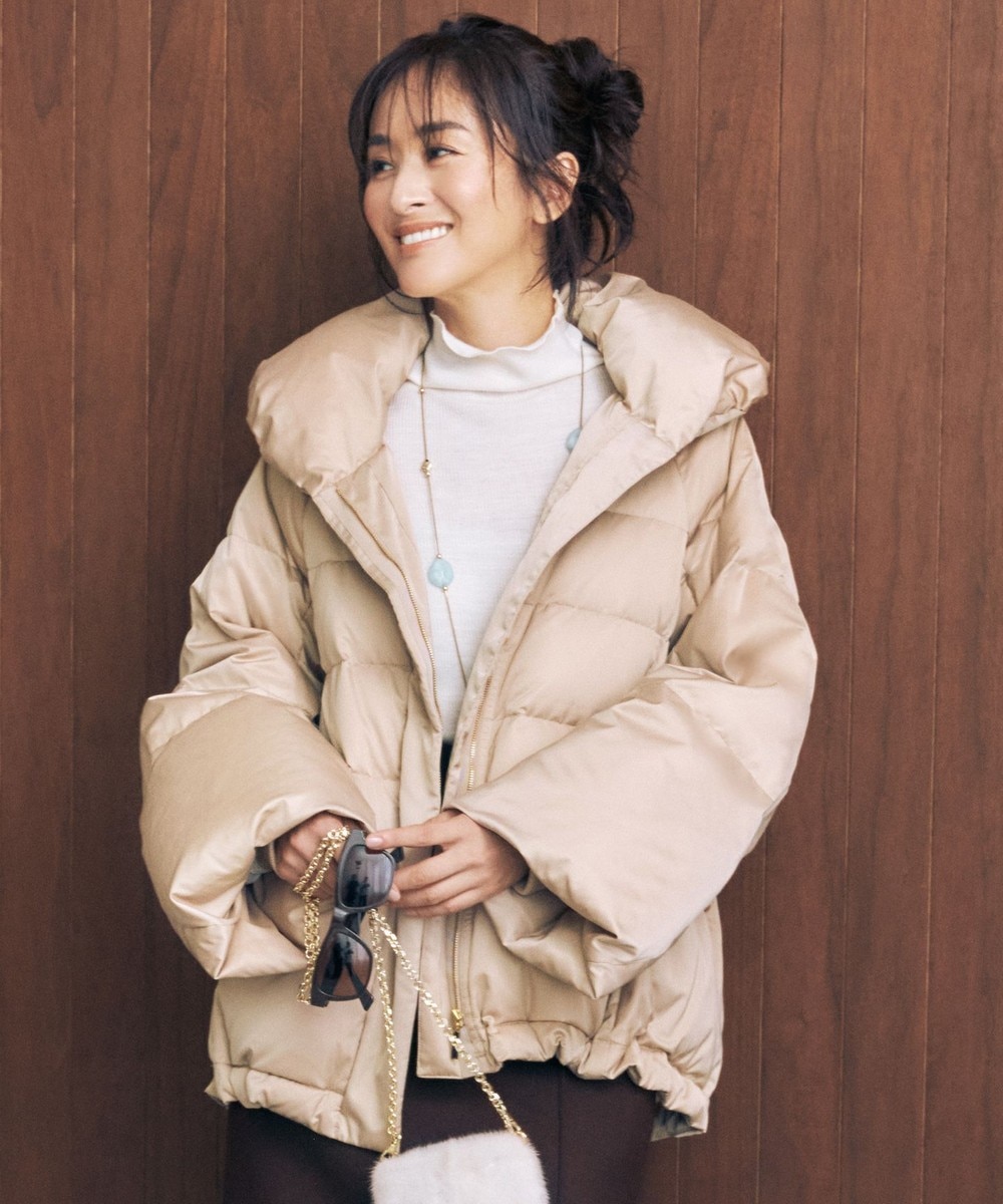 【オンワード】 自由区 S(小さいサイズ)>ジャケット/アウター 【撥水加工・洗える】ブライトダウンテントライン ダウンコート シャンパンベージュ 32 レディース 【オンワード】 自由区 S(小さいサイズ)>ジャケット/アウター 【撥水加工・洗える】ブライトダウンテントライン ダウンコート シャンパンベージュ 32 レディース