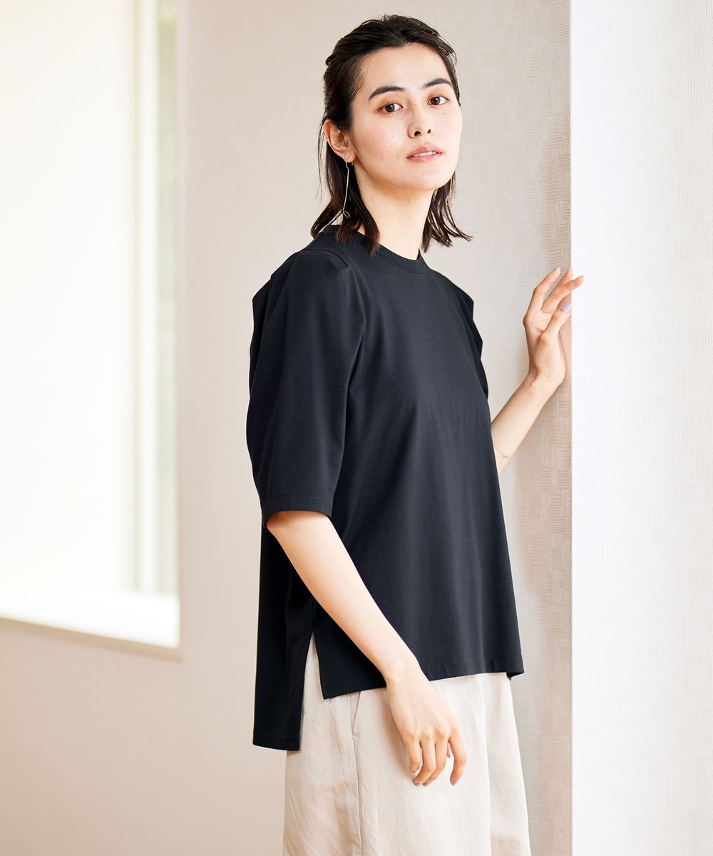 【汗ジミが目立たない/吸水速乾】マルチエフェクト ボリュームスリーブ Tシャツ