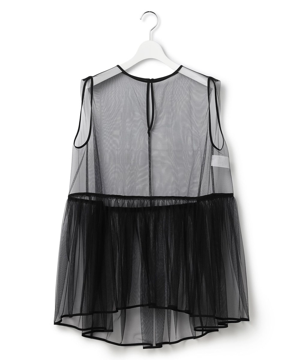【オンワード】 23区 L(大きいサイズ)>トップス 【GOLD LABEL/見上愛さん着用】チュール ペプラムブラウス ブラック 44 レディース 【オンワード】 23区 L(大きいサイズ)>トップス 【GOLD LABEL/見上愛さん着用】チュール ペプラムブラウス ブラック 44 レディース