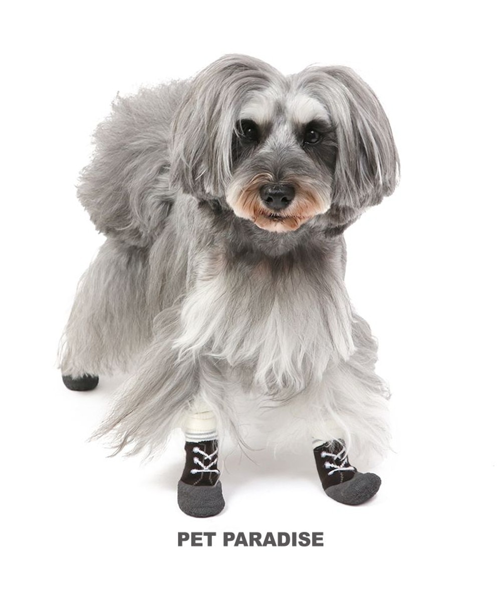 PET PARADISE>ペットグッズ 犬 靴 靴下 フィットシューズ 【Ｓ】 グリーン ブラウン ブラウン Ｓ