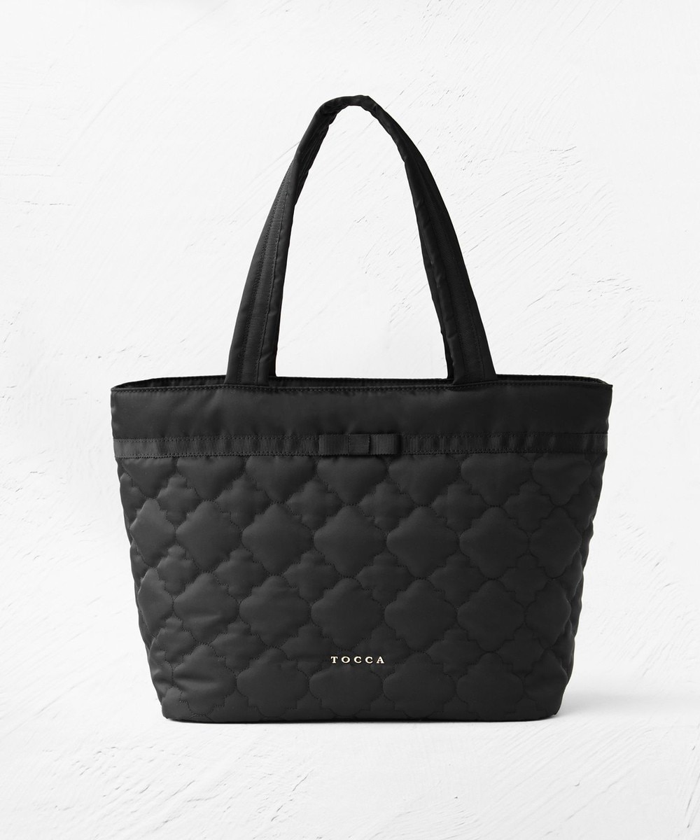 【オンワード】 TOCCA>バッグ 【A4サイズ対応・撥水】CHECKER CLOVER QUILTBAG キルトバッグ ブラック F レディース 【オンワード】 TOCCA>バッグ 【A4サイズ対応・撥水】CHECKER CLOVER QUILTBAG キルトバッグ ブラック F レディース