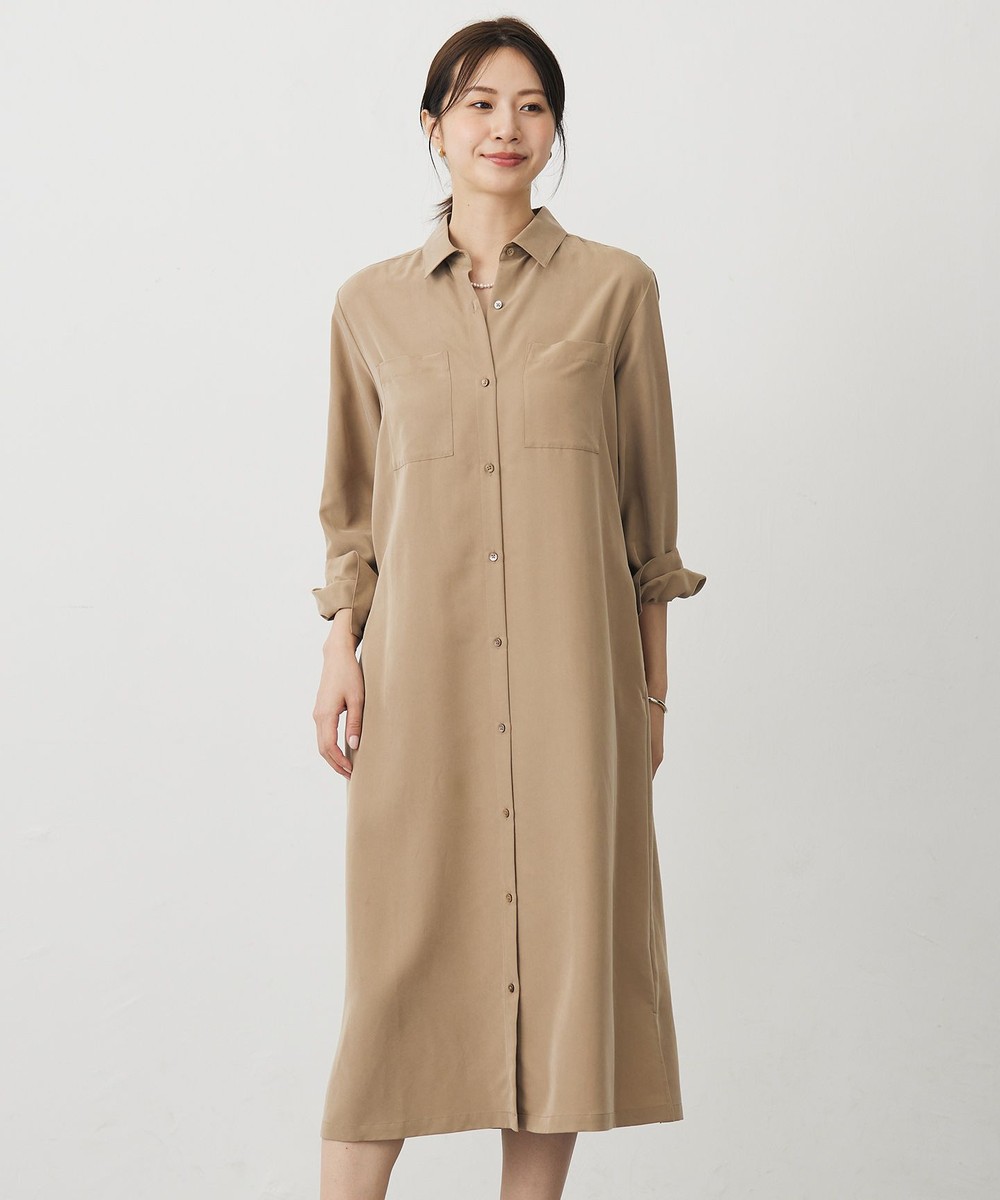 【オンワード】 J.PRESS LADIES>ワンピース ピーチポプリン ワンピース キャメル 9 レディース 【オンワード】 J.PRESS LADIES>ワンピース ピーチポプリン ワンピース キャメル 9 レディース