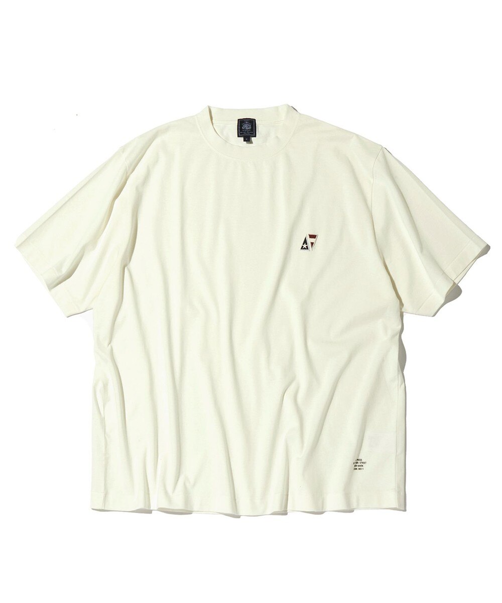 【オンワード】 J.PRESS MEN>トップス 【J.PRESS ORIGINALS】S & S PATCH-T ホワイト L メンズ 【送料無料】