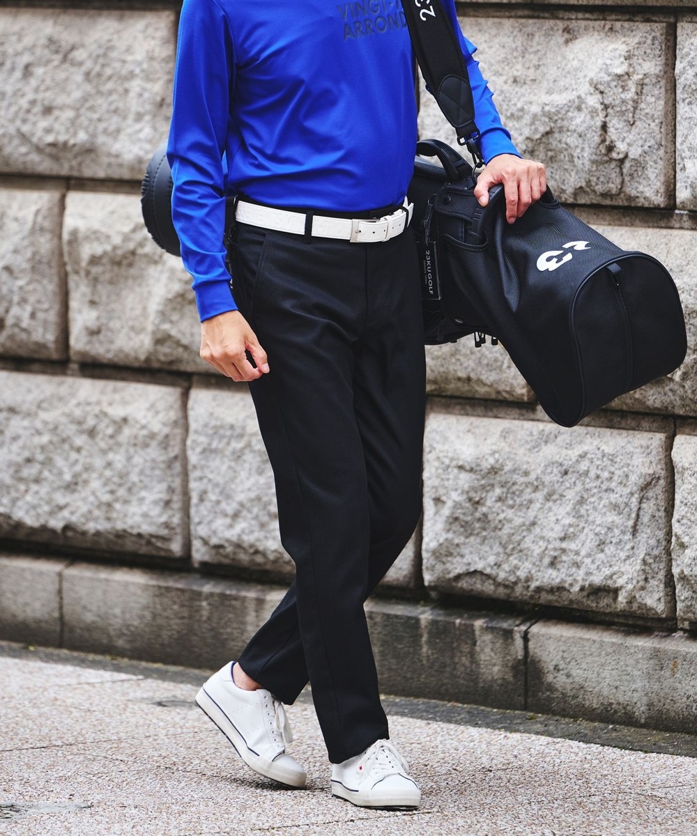 【オンワード】 23区GOLF>パンツ 【MEN】【ストレッチ】ハイパワーストレッチカルゼパンツ ブラック 94 メンズ 【オンワード】 23区GOLF>パンツ 【MEN】【ストレッチ】ハイパワーストレッチカルゼパンツ ブラック 94 メンズ