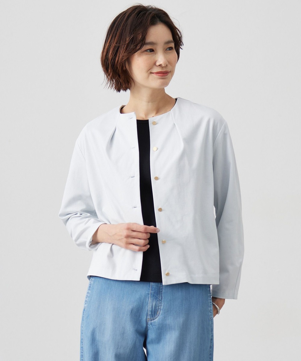 【オンワード】 J.PRESS LADIES L(大きいサイズ)>トップス ハイゲージポンチ カーディガン ライトサックス T13 レディース 【オンワード】 J.PRESS LADIES L(大きいサイズ)>トップス ハイゲージポンチ カーディガン ライトサックス T13 レディース