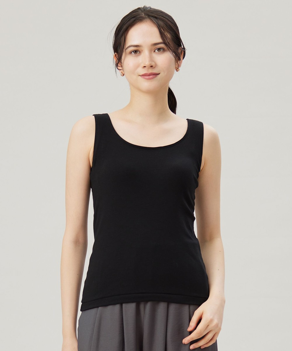 【オンワード】 自由区 S(小さいサイズ)>トップス 【ワコールコラボ】【洗える】カップイン タンクトップ ブラック S レディース 【オンワード】 自由区 S(小さいサイズ)>トップス 【ワコールコラボ】【洗える】カップイン タンクトップ ブラック S レディース