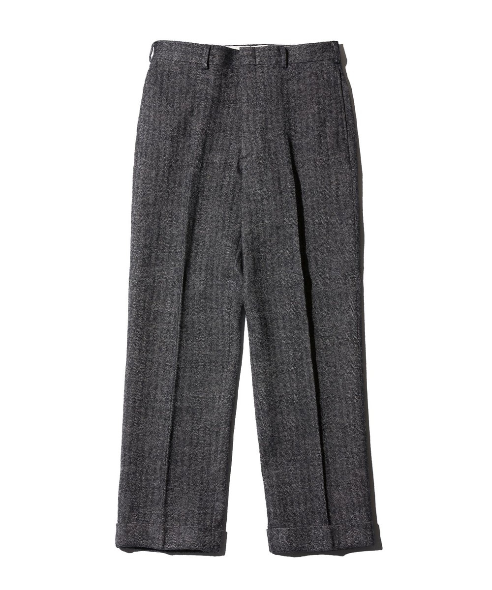 【オンワード】 J.PRESS MEN>パンツ 【J.PRESS ORIGINALS】WOOL/LINEN TWEED PIPED STEM SLACKS グレー 32 メンズ