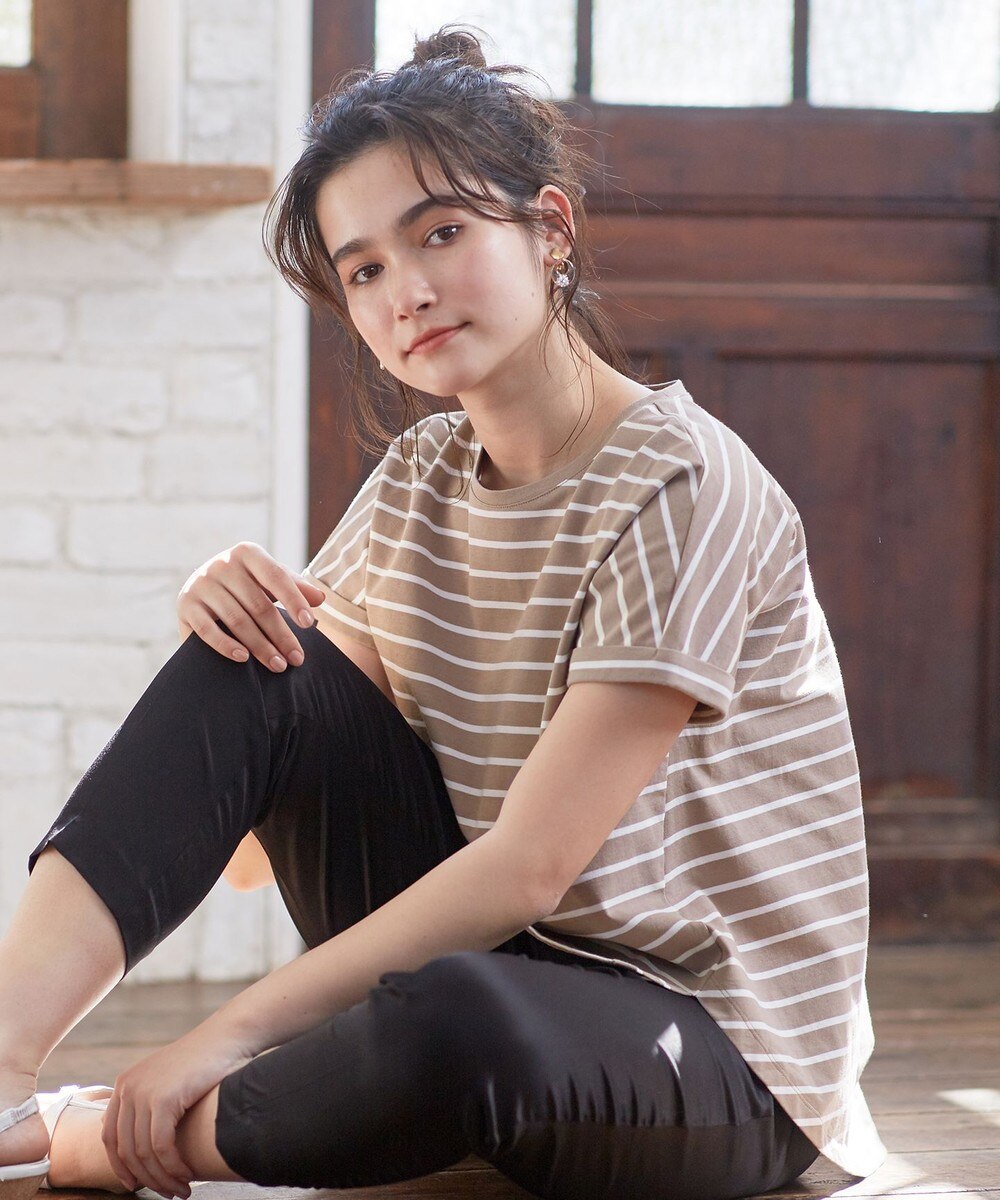 【オンワード】 any SiS S>トップス 【L'aube】コットンベーシック カットソー (半袖) ホワイト 0 レディース 【送料無料】