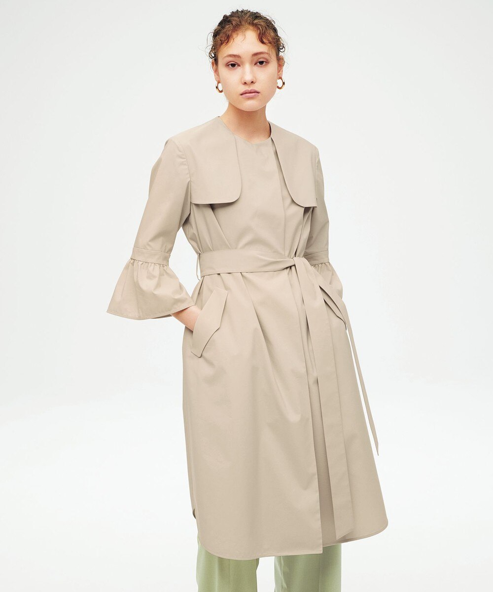 【オンワード】 23区>ジャケット/アウター 【23区 lab.】TCストレッチ袖ギャザー トレンチコート キャメル 36 レディース 【送料無料】