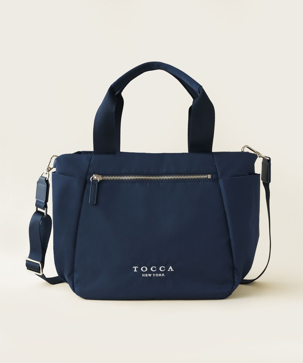 【オンワード】 TOCCA>バッグ 【サスティナブル素材・撥水・WEB&一部店舗限定】NUOTO NYLON TOTE トートバッグ ネイビー F レディース 【オンワード】 TOCCA>バッグ 【サスティナブル素材・撥水・WEB&一部店舗限定】NUOTO NYLON TOTE トートバッグ ネイビー F レディース