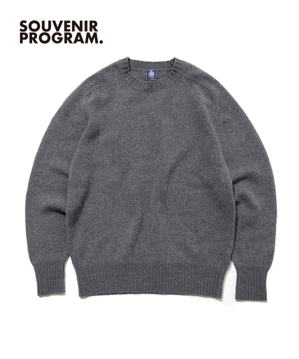 【オンワード】 J.PRESS MEN>トップス 【J.PRESS ORIGINALS】【UNISEX】Shaggy Saddle Crew Neck Sweater グレー M メンズ