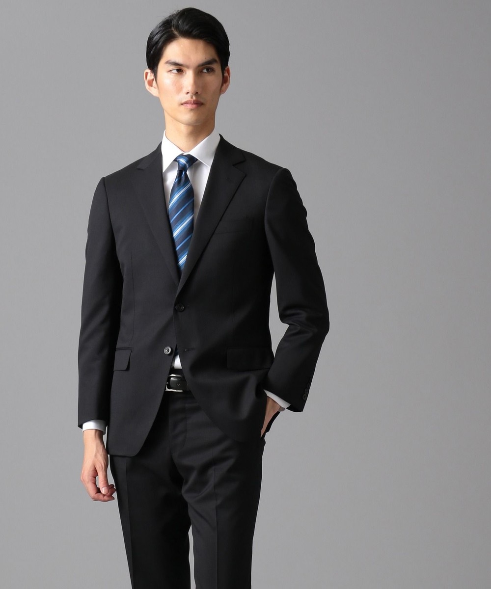【オンワード】 GOTAIRIKU>スーツ/ネクタイ 【リクルート】 コーデュラ×ソロテックス ストレッチ スーツ ブラック L34(AB4) メンズ 【送料無料】