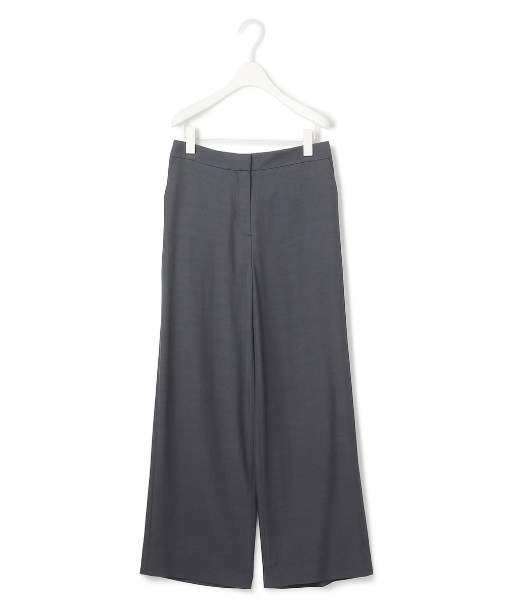 【オンワード】 ICB>パンツ Vi/Ly/Liツイル ワイドストレートパンツ グレー 2 レディース 【オンワード】 ICB>パンツ Vi/Ly/Liツイル ワイドストレートパンツ グレー 2 レディース