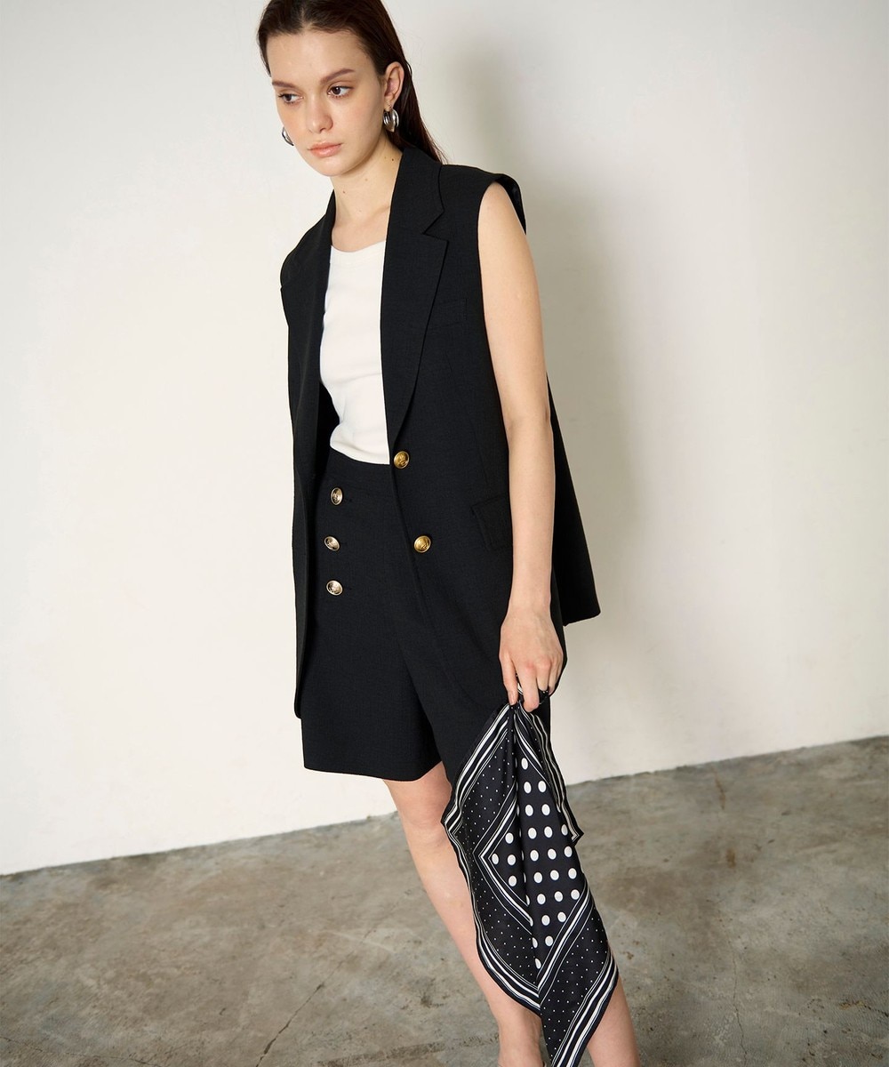 【オンワード】 GRACE CONTINENTAL>ファッション雑貨 シルクドットスカーフ ブラック F レディース