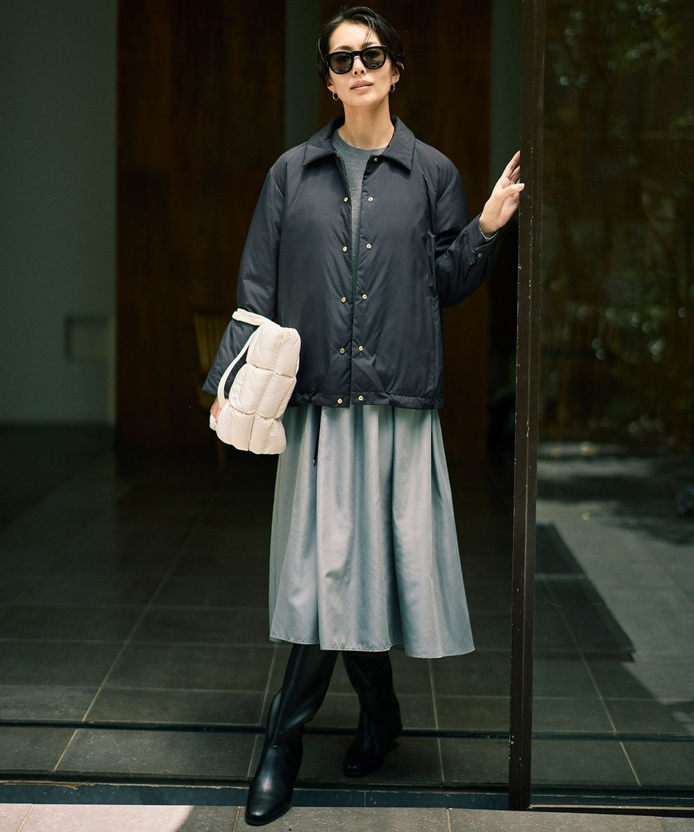 【オンワード】 自由区 L(大きいサイズ)>ワンピース 【カタログ掲載・洗える】ウールミラノ異素材 ワンピース グレー 44 レディース 【オンワード】 自由区 L(大きいサイズ)>ワンピース 【カタログ掲載・洗える】ウールミラノ異素材 ワンピース グレー 44 レディース