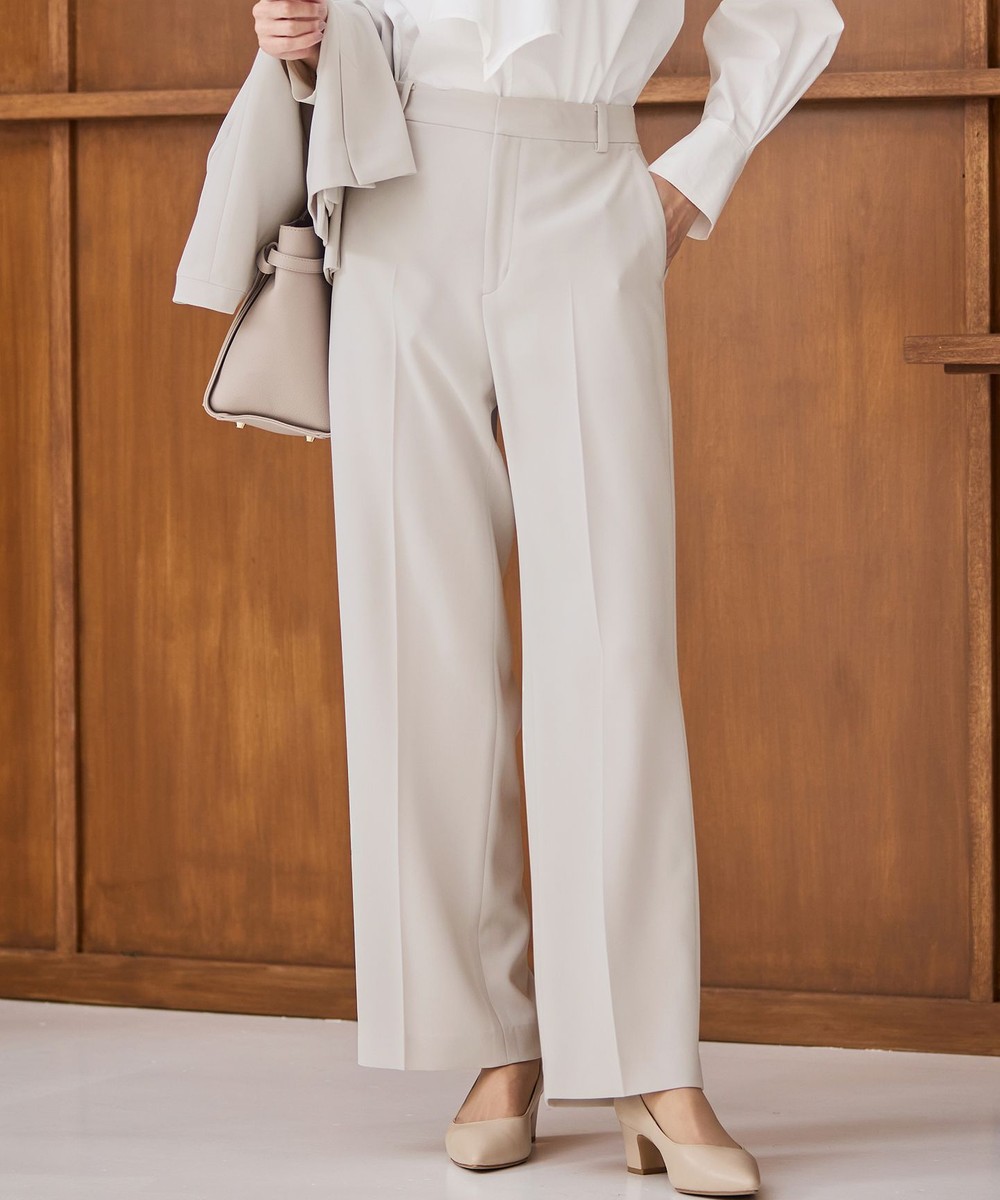 【オンワード】 23区>パンツ 【VERY3月号掲載/セットアップ対応】トリアセダブルジョーゼット フルレングス パンツ ベージュ 38 レディース 【オンワード】 23区>パンツ 【VERY3月号掲載/セットアップ対応】トリアセダブルジョーゼット フルレングス パンツ ベージュ 38 レディース