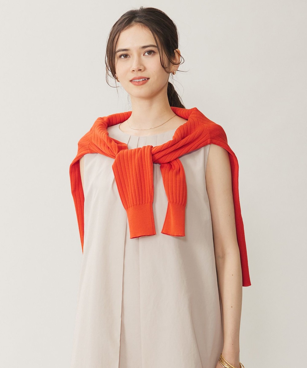【オンワード】 自由区 L(大きいサイズ)>トップス 【アンサンブル対応・洗える】ハイツイストコットンアセテート カーディガン ダークオレンジ 44 レディース 【オンワード】 自由区 L(大きいサイズ)>トップス 【アンサンブル対応・洗える】ハイツイストコットンアセテート カーディガン ダークオレンジ 44 レディース