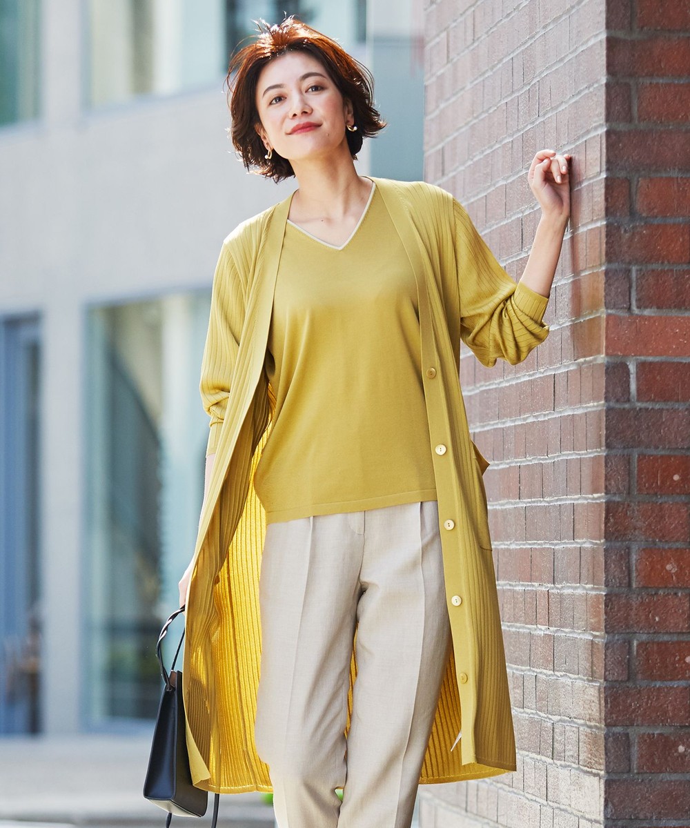 【オンワード】 ICB>トップス 【マガジン掲載】Synthetic Yarn カーディガン(番号CH47) ミント S レディース 【送料無料】