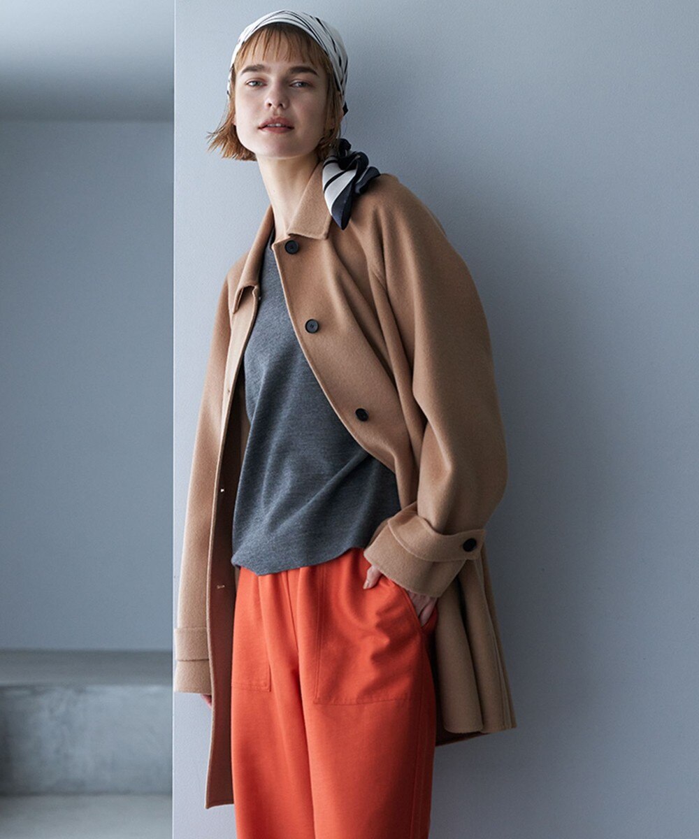 【オンワード】 ICB L(大きいサイズ)>ジャケット/アウター WoolRever ステンカラーコート キャメル 42 レディース 【オンワード】 ICB L(大きいサイズ)>ジャケット/アウター WoolRever ステンカラーコート キャメル 42 レディース