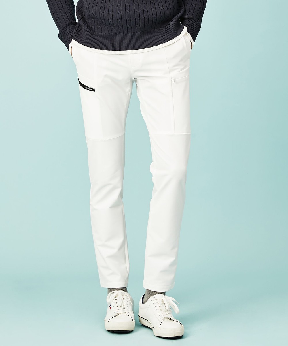 【オンワード】 23区GOLF>パンツ 【MEN】【撥水】4WAYストレッチ テーパードパンツ ホワイト L メンズ 【送料無料】
