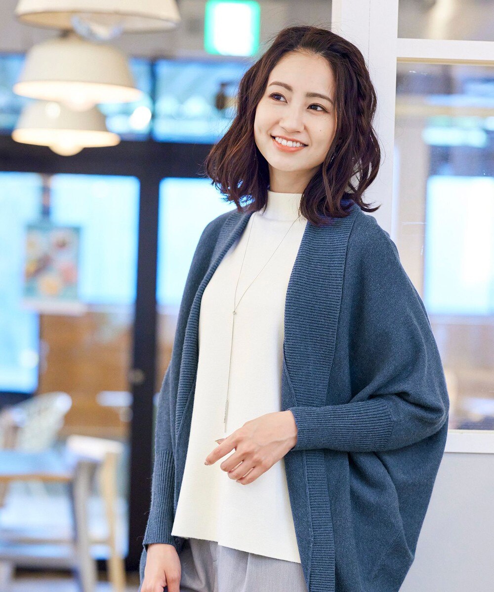 【洗える】体型カバーも叶うドルマンスリーブニットカーディガン